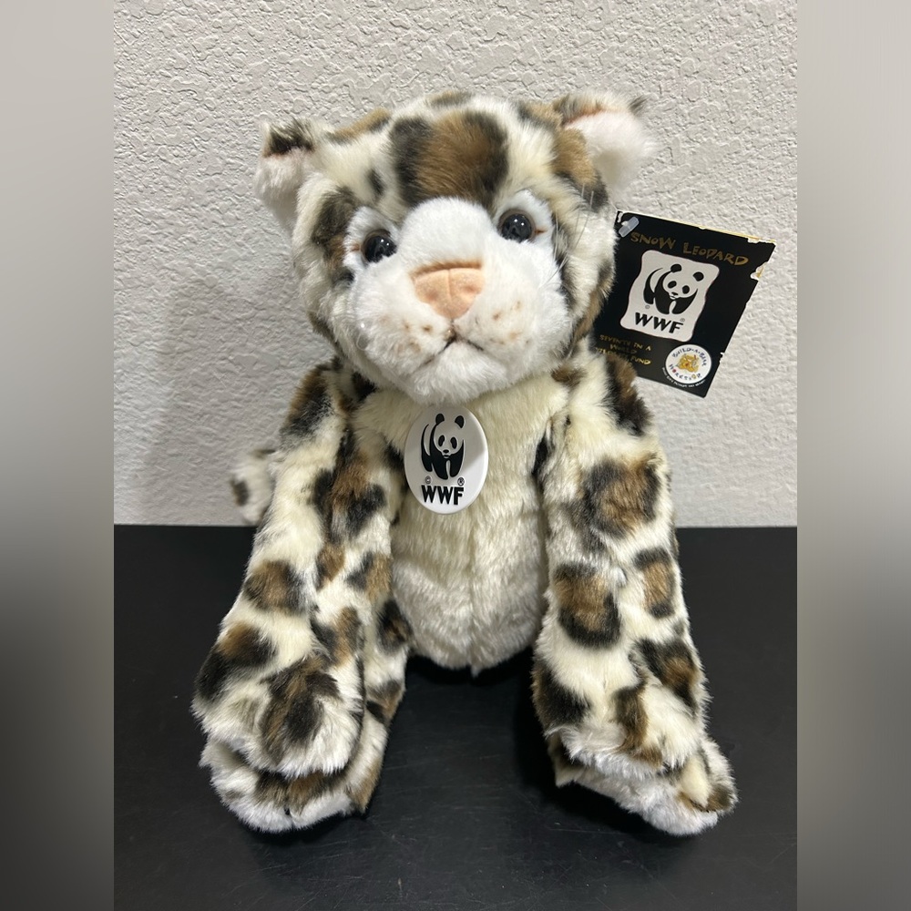 NEW Build A Bear St Louis Zoo Exclusive Snow Leopard Plush Rare HTF